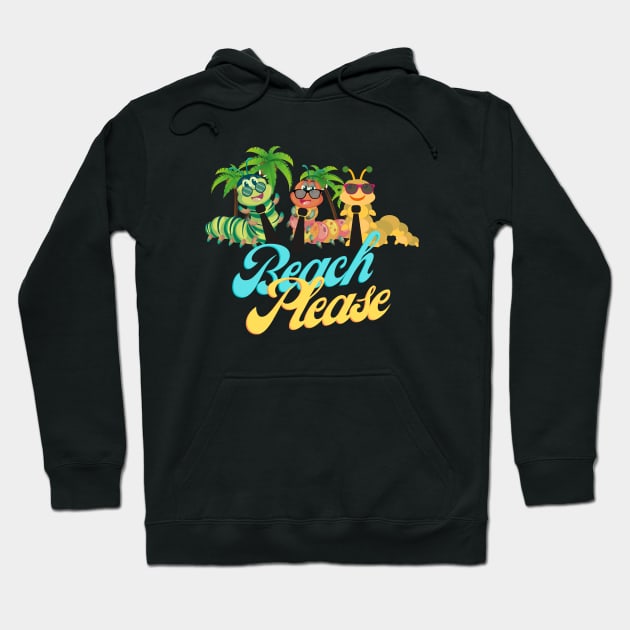 BEACH PLEASE Hoodie by DAZu